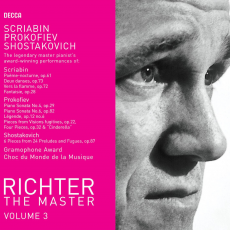 Обложка альбома Richter the Master, Volume 3: Scriabin, Prokofiev, Shostakovich, Музыкальный Портал α