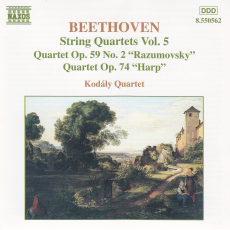 String Quartets, Volume 5: Quartet, op. 59 no. 2 Razumovsky / Quartet, op. 74 Harp, Музыкальный Портал α String Quartets, Volume 5: Quartet, op. 59 no. 2 Razumovsky / Quartet, op. 74 Harp, Музыкальный Портал α